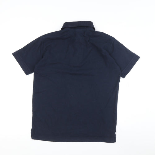 Uneek Men's Blue Polo Shirt - Size S, Short Sleeve, Logo Accent