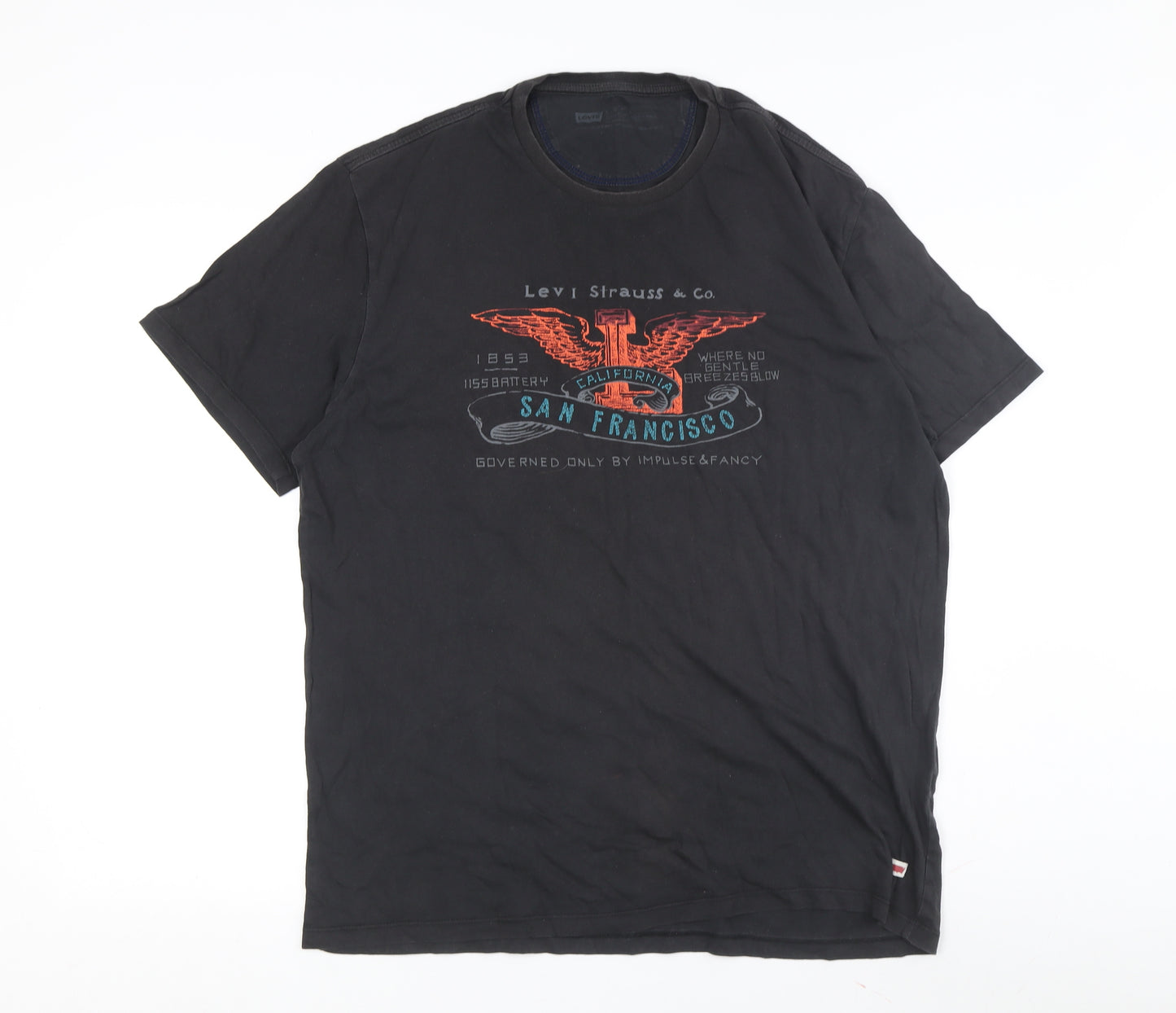 Levi's Men's Black XL Retro Graphic T-Shirt
