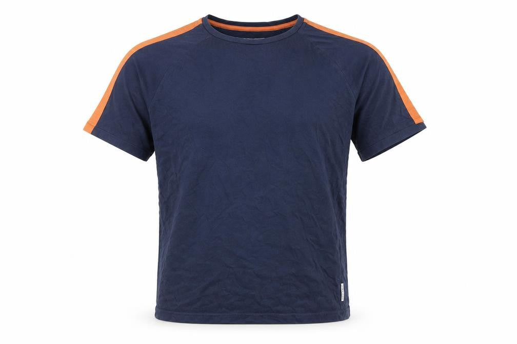 Bellfield Men's Blue Short Sleeve Crew Neck T-Shirt