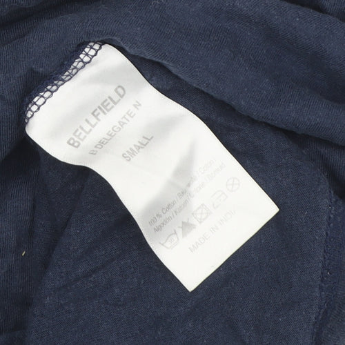 Bellfield Men's Blue Short Sleeve Crew Neck T-Shirt