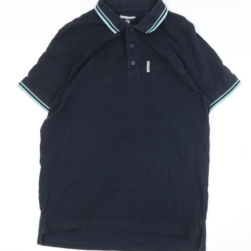 Lambretta Men's Blue Polo Shirt M Short Sleeve