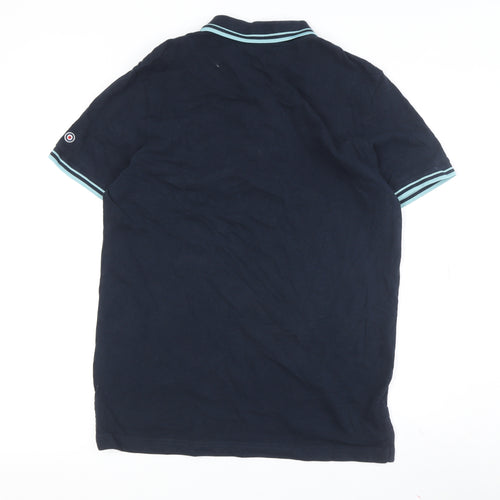 Lambretta Men's Blue Polo Shirt M Short Sleeve