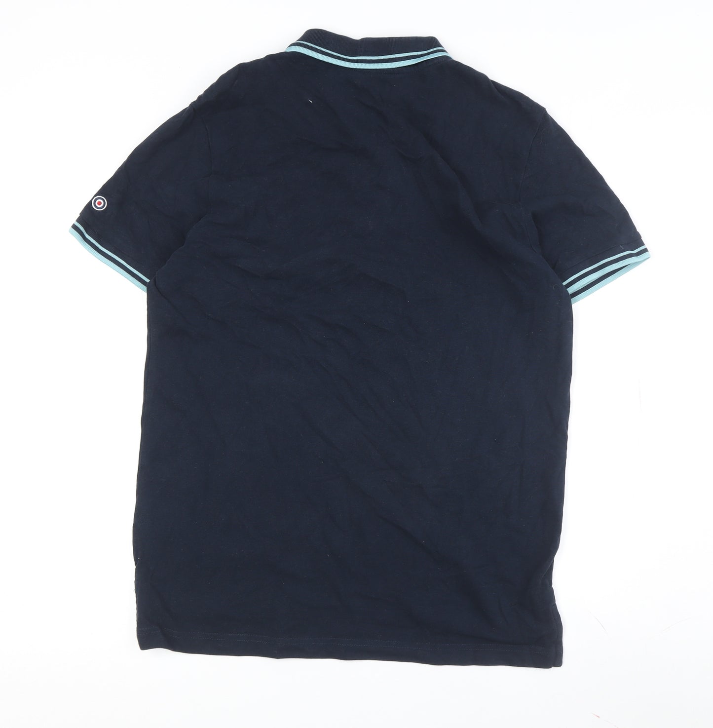Lambretta Men's Blue Polo Shirt M Short Sleeve
