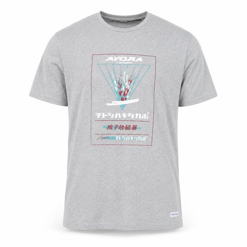 Avora London Men's Grey Anime Graphic T-Shirt, Size L