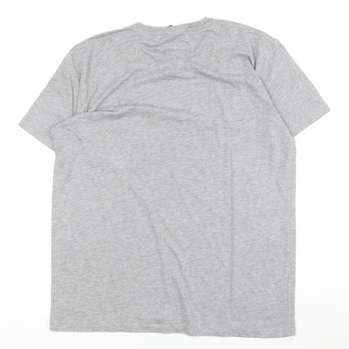 Avora London Men's Grey Anime Graphic T-Shirt, Size L