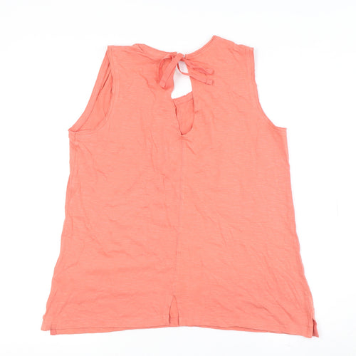 Weird Fish Women's Pink Cotton Tank Top Size 14