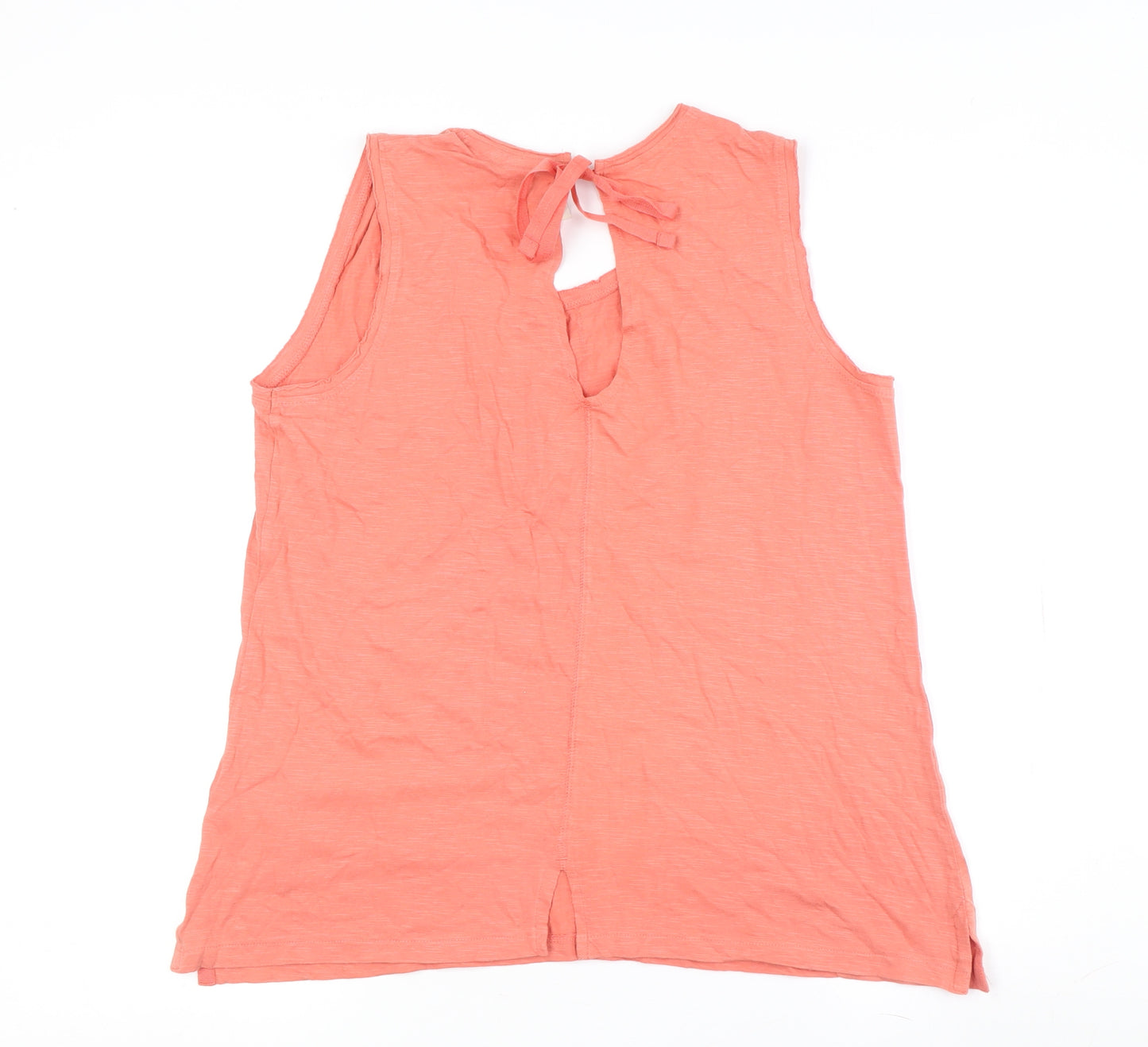 Weird Fish Women's Pink Cotton Tank Top Size 14