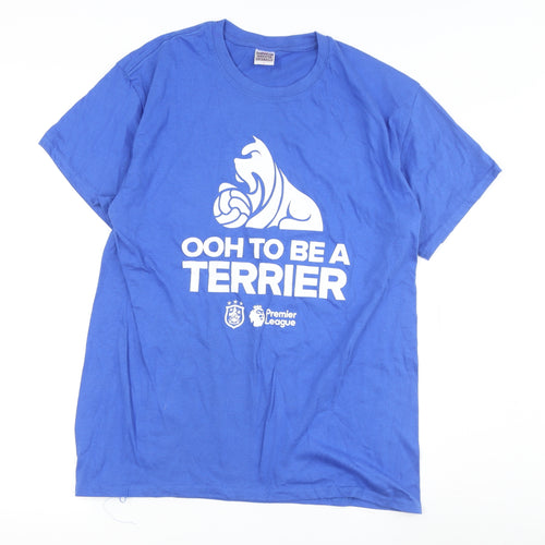 Gildan Men Blue Sports T-Shirt L Premier League