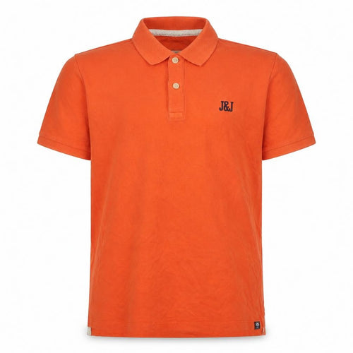 Jack & Jones Men's Orange Polo Shirt L Short Sleeve