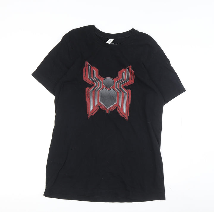 Canvas Men's Black Spider-Man T-Shirt Medium