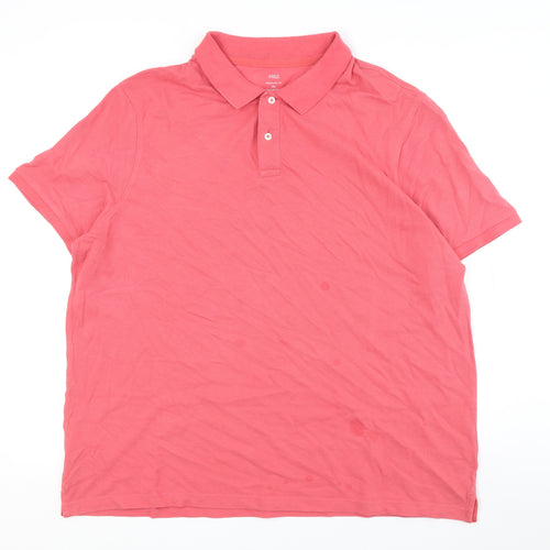 Marks and Spencer Men's Red 3XL Polo Shirt
