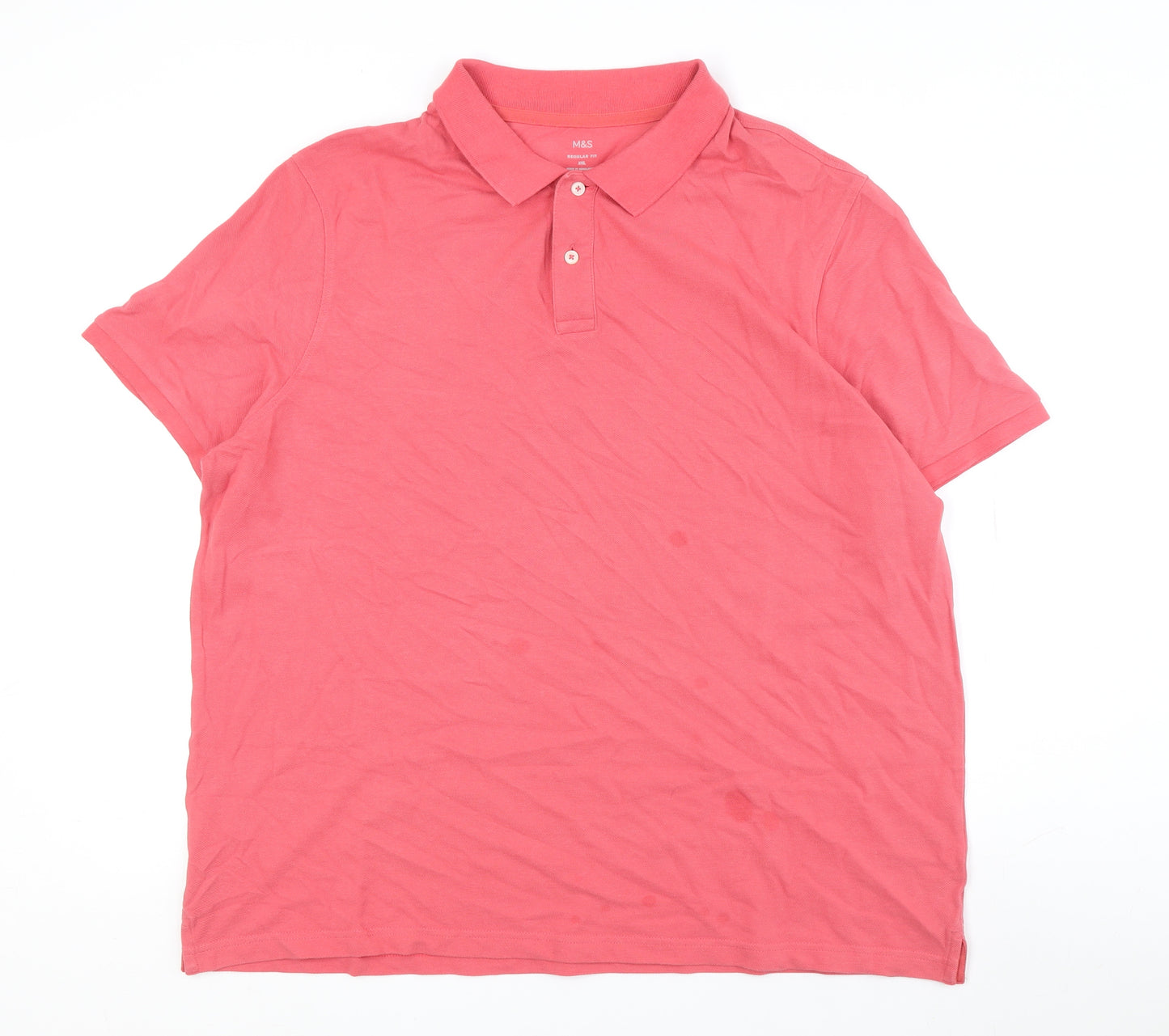 Marks and Spencer Men's Red 3XL Polo Shirt