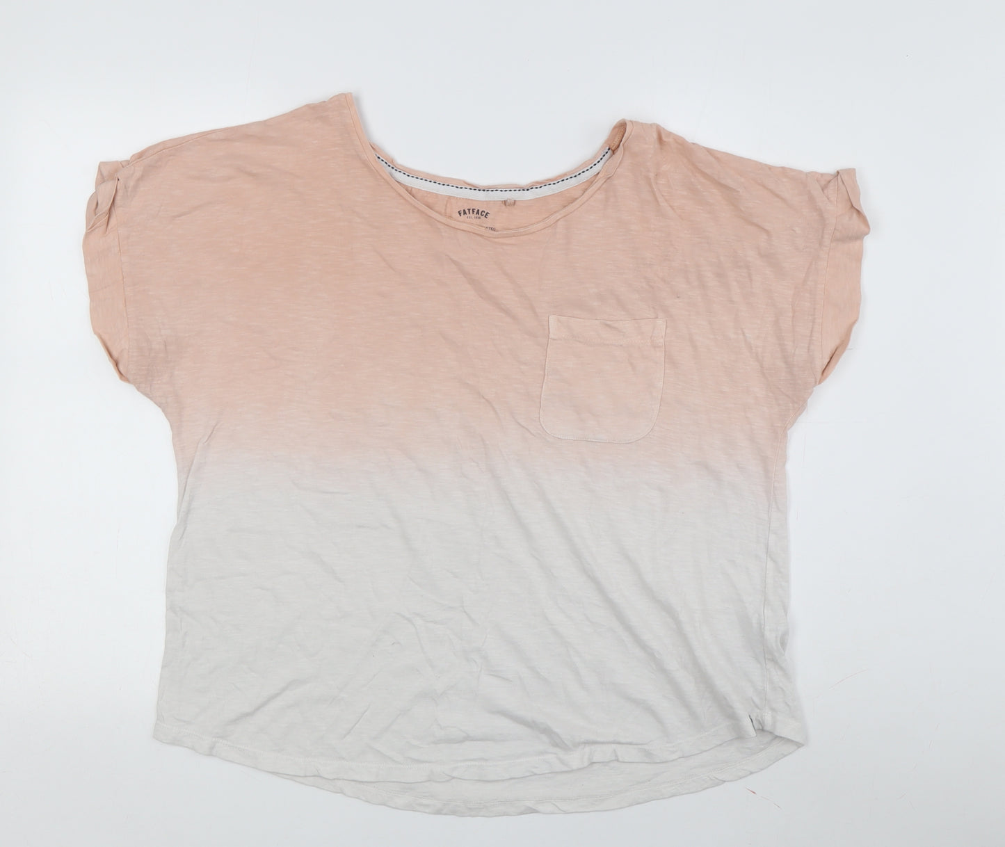 FatFace Women's Pink T-Shirt, Size 16, Relaxed Fit