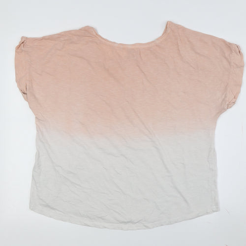 FatFace Women's Pink T-Shirt, Size 16, Relaxed Fit