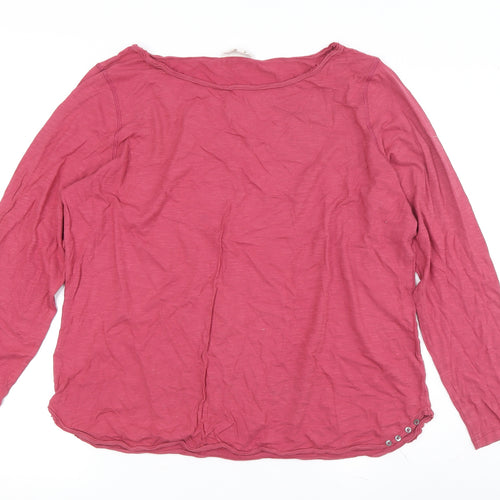 Laura Ashley Women's Pink Boat Neck Blouse, Size 20
