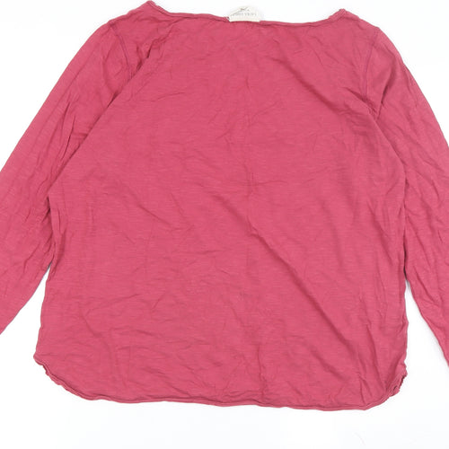 Laura Ashley Women's Pink Boat Neck Blouse, Size 20
