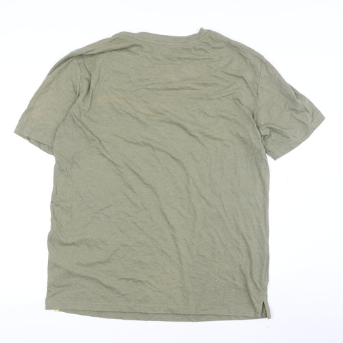 atlasformen Green Men's Henley T-Shirt L - Casual Style