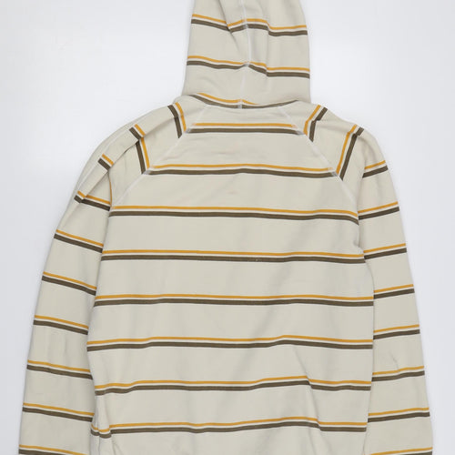 et-martins Beige Striped Pullover Hoodie - Men's L