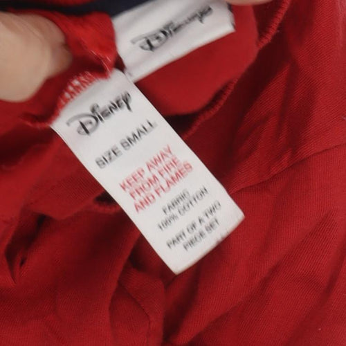 Disney Women’s Red Minnie Mouse Long Sleeve T-Shirt, Size S