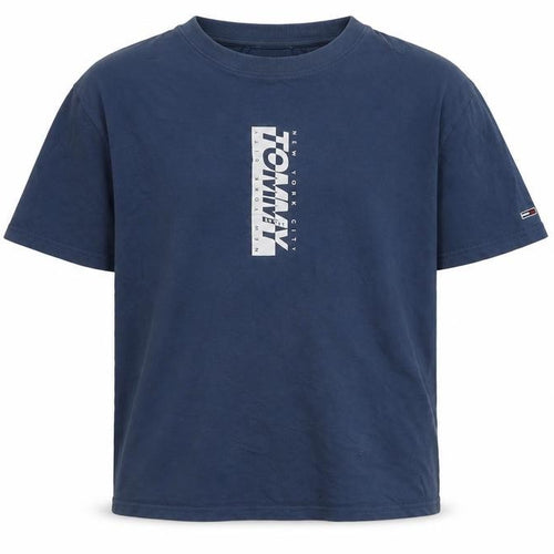Tommy Jeans Men's Blue Graphic T-Shirt, M, Crew Neck