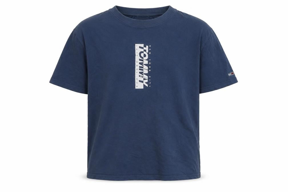Tommy Jeans Men's Blue Graphic T-Shirt, M, Crew Neck