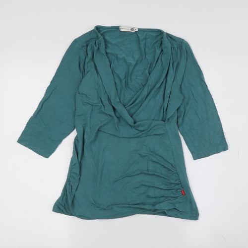 Collection by Jackpot Women's Green XL Wrap Blouse