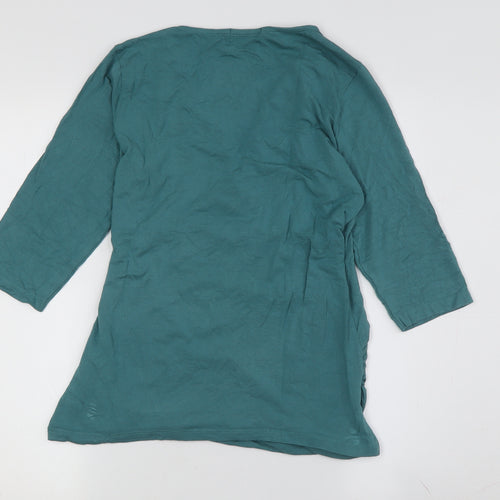 Collection by Jackpot Women's Green XL Wrap Blouse