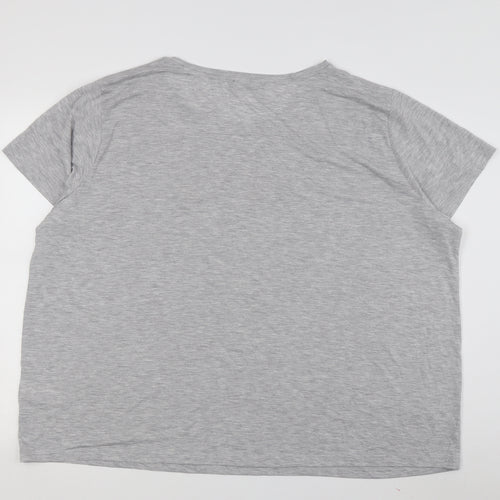 Marks and Spencer Women's Grey T-Shirt Size 24