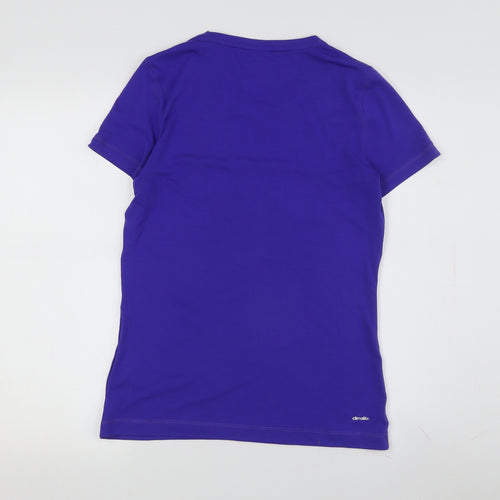 Adidas Unisex Blue M Basic T-Shirt - Casual Jersey