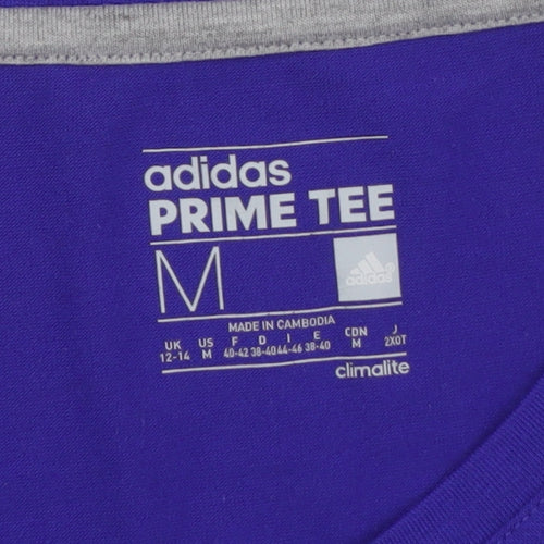 Adidas Unisex Blue M Basic T-Shirt - Casual Jersey