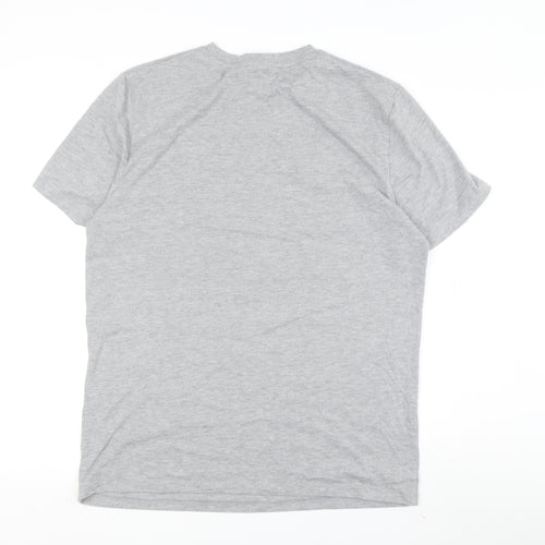 Netflix Men's Grey Graphic T-Shirt, Size L, Crew Neck