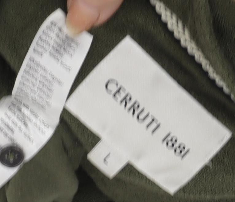 Cerruti 1881 Men's Green Polo, Size L, Short Sleeve
