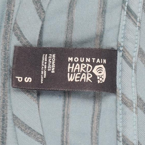 Mountain Hardwear Women's Blue Striped Crew Neck T-Shirt S