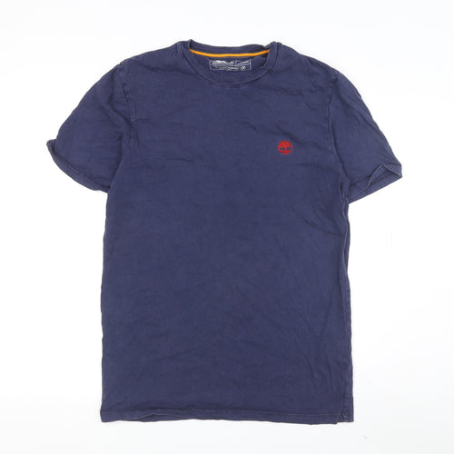 Timberland Men's Blue Crew Neck T-Shirt, Size S