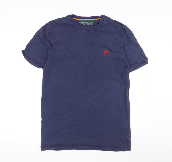 Timberland Men's Blue Crew Neck T-Shirt, Size S