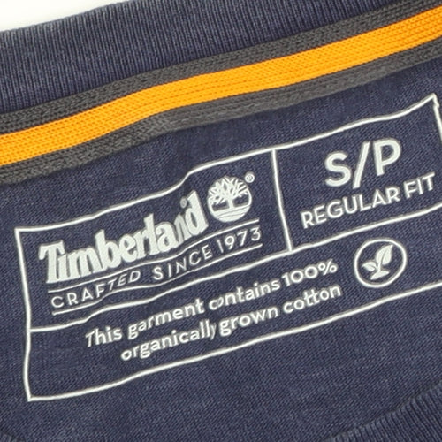 Timberland Men's Blue Crew Neck T-Shirt, Size S