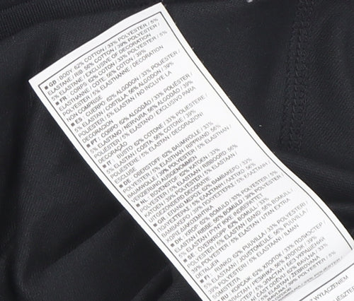 Nike Women's Black T-Shirt, Size S, Slim Fit, Sports