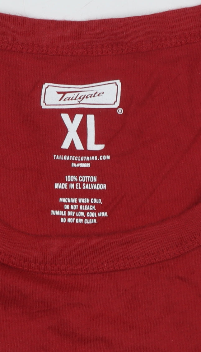 Tailgate Men's Red Graphic XL T-Shirt