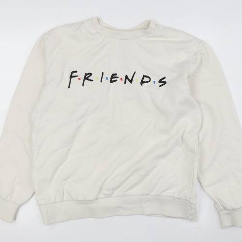 H&M Women's Ivory Friends Sweatshirt - S