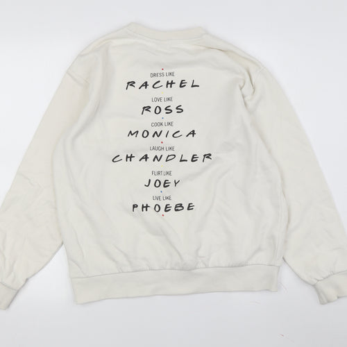 H&M Women's Ivory Friends Sweatshirt - S