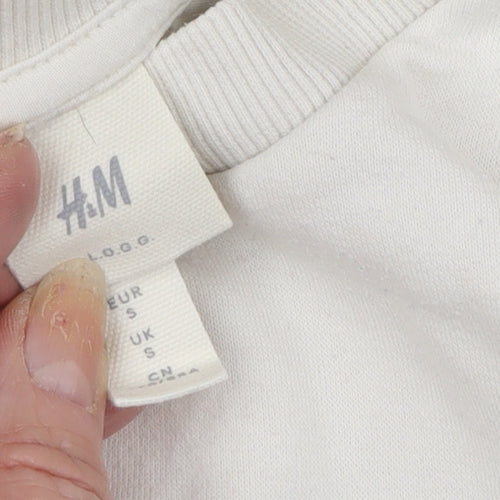 H&M Women's Ivory Friends Sweatshirt - S