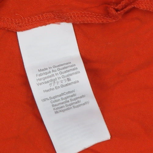 J.Crew Women's Red Jersey V-Neck T-Shirt, Size S
