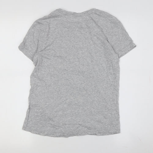 Puma Boys Grey Graphic Print T-Shirt, Crew Neck, 13-14 Years