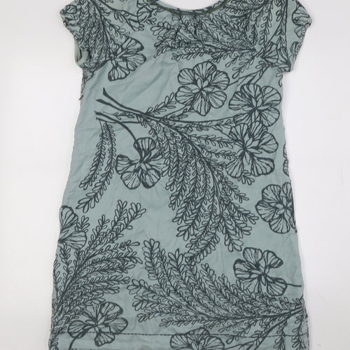 Natasha Gan Women's Green Floral Shift Dress Size 10