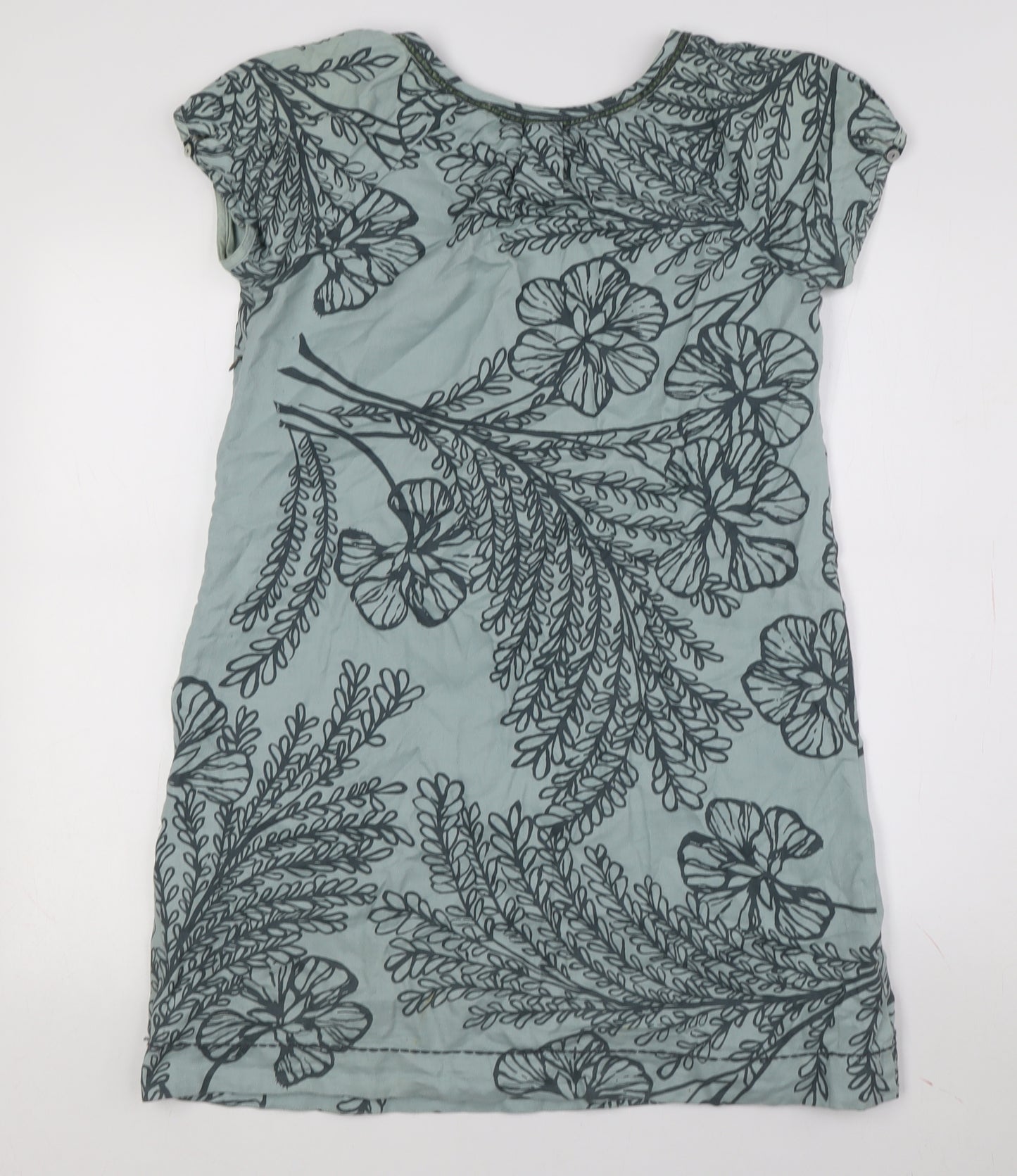 Natasha Gan Women's Green Floral Shift Dress Size 10