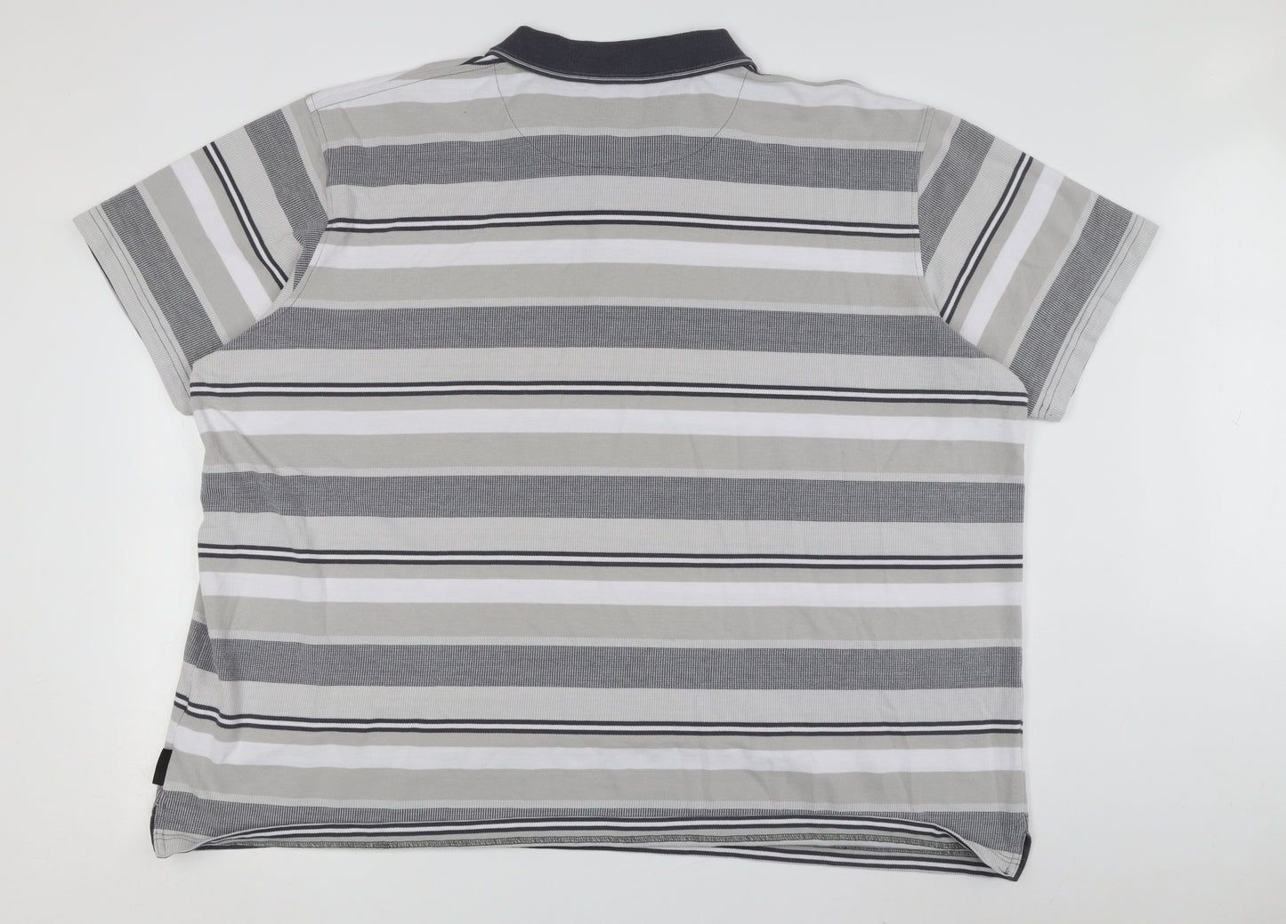 Guinness Grey Striped Men's 5XL Polo Shirt