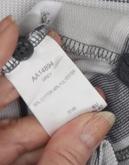 Guinness Grey Striped Men's 5XL Polo Shirt