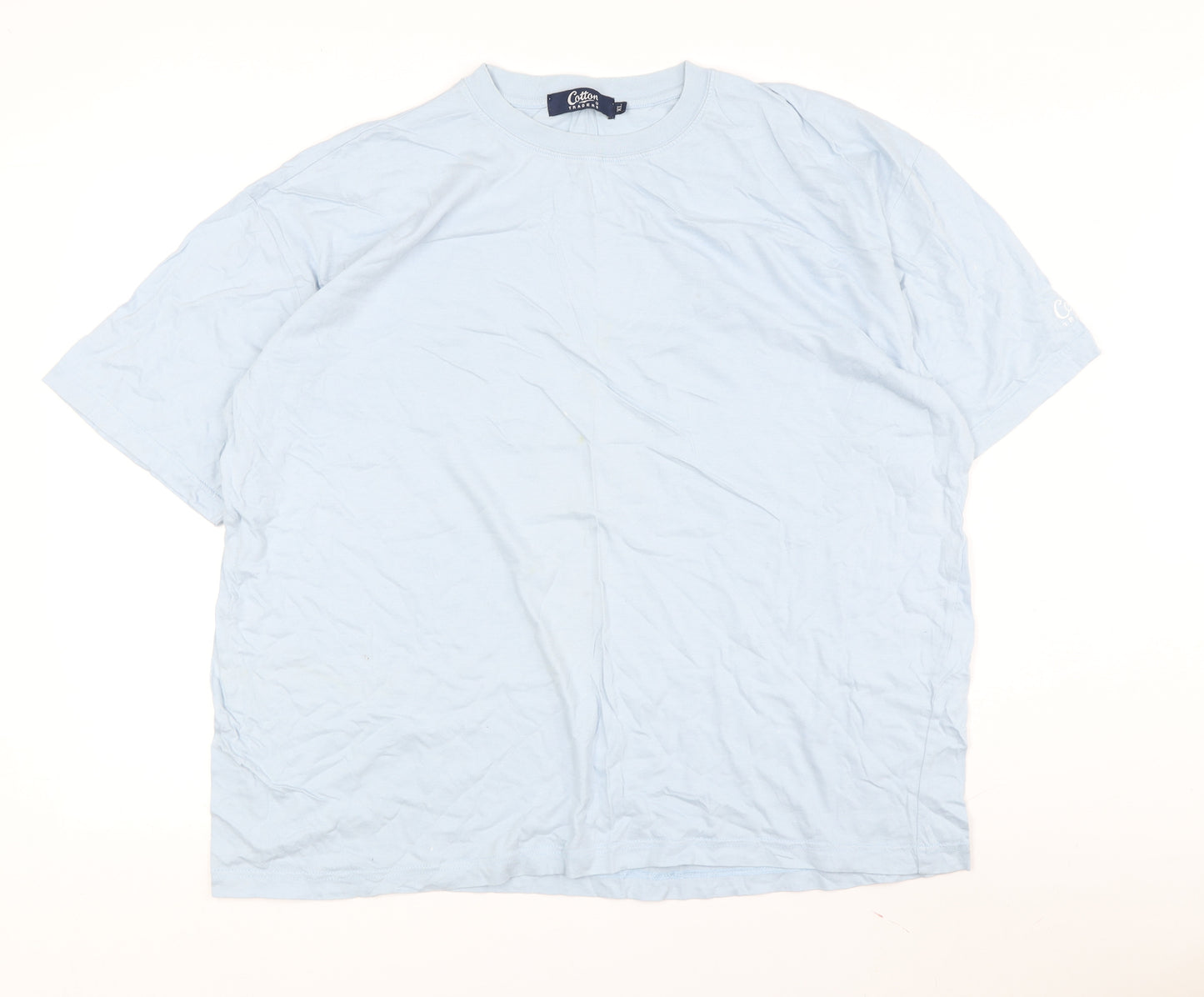 Cotton Traders Men's Blue Crew Neck T-Shirt TX Size