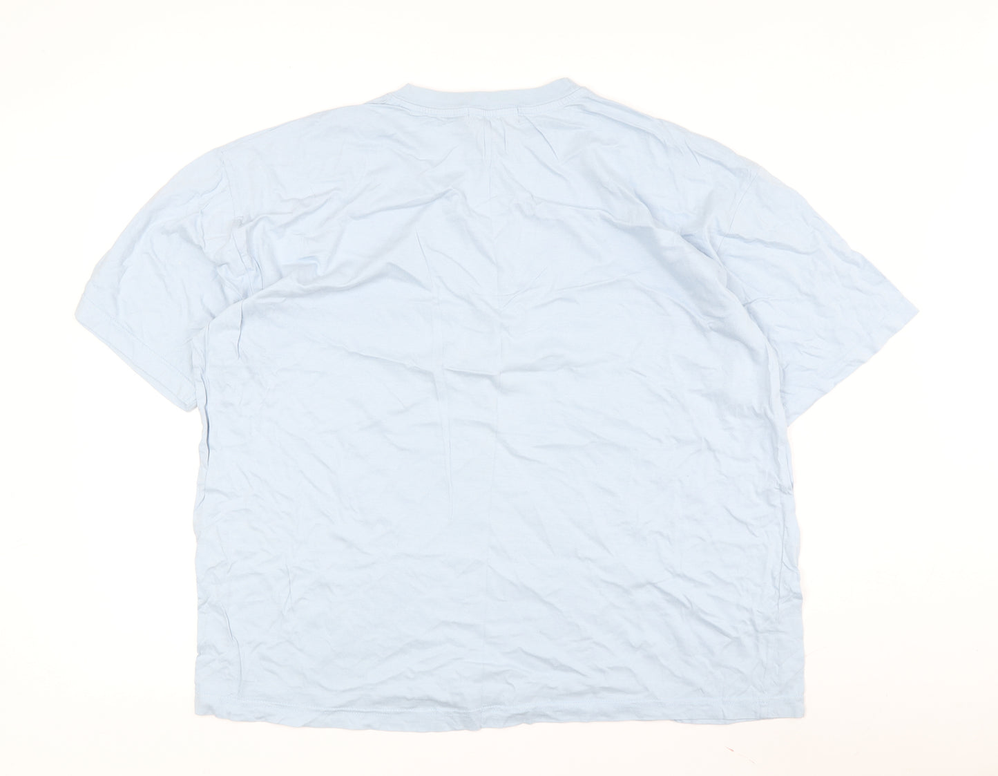 Cotton Traders Men's Blue Crew Neck T-Shirt TX Size