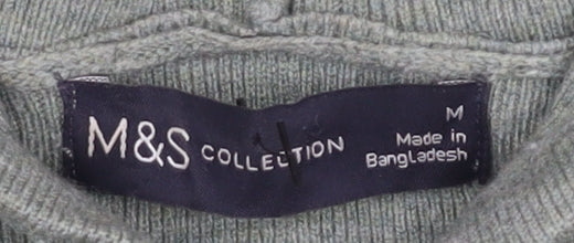 Marks and Spencer Womens Green Hooded Cardigan M